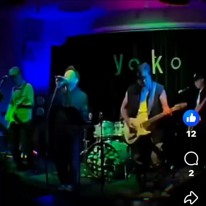 Organizer reel still showing Aquarium Band playing at Yoko Cafe.