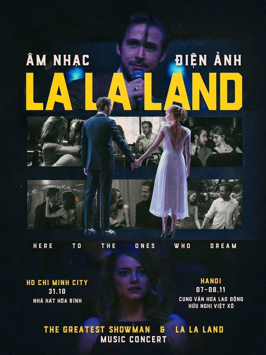 La La Land concert poster, HCMC 31.10 Nha hat Hoa Binh