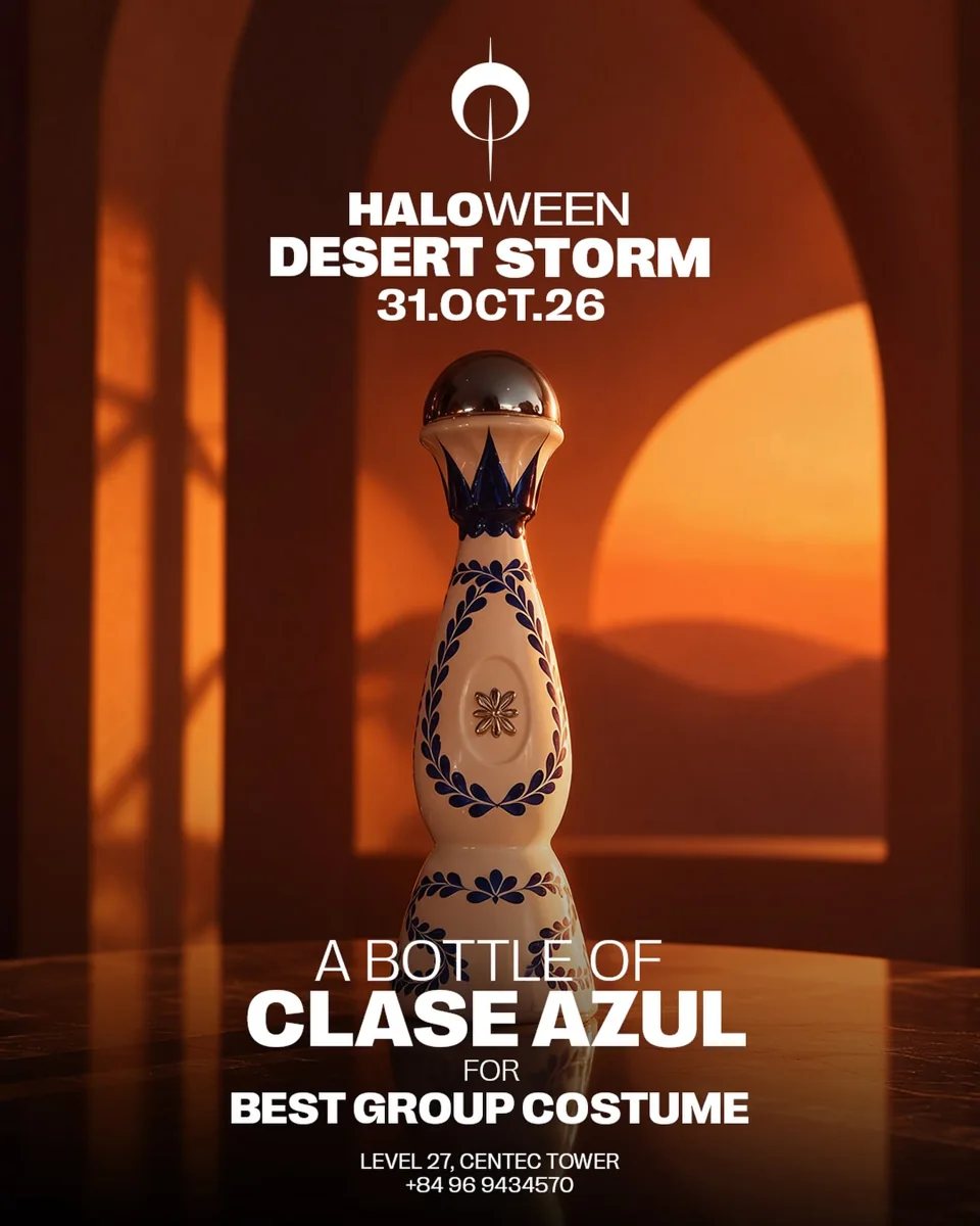 HALO Halloween Desert Storm poster