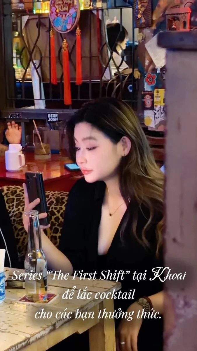 Guest bartender at Khoai with First Shift caption