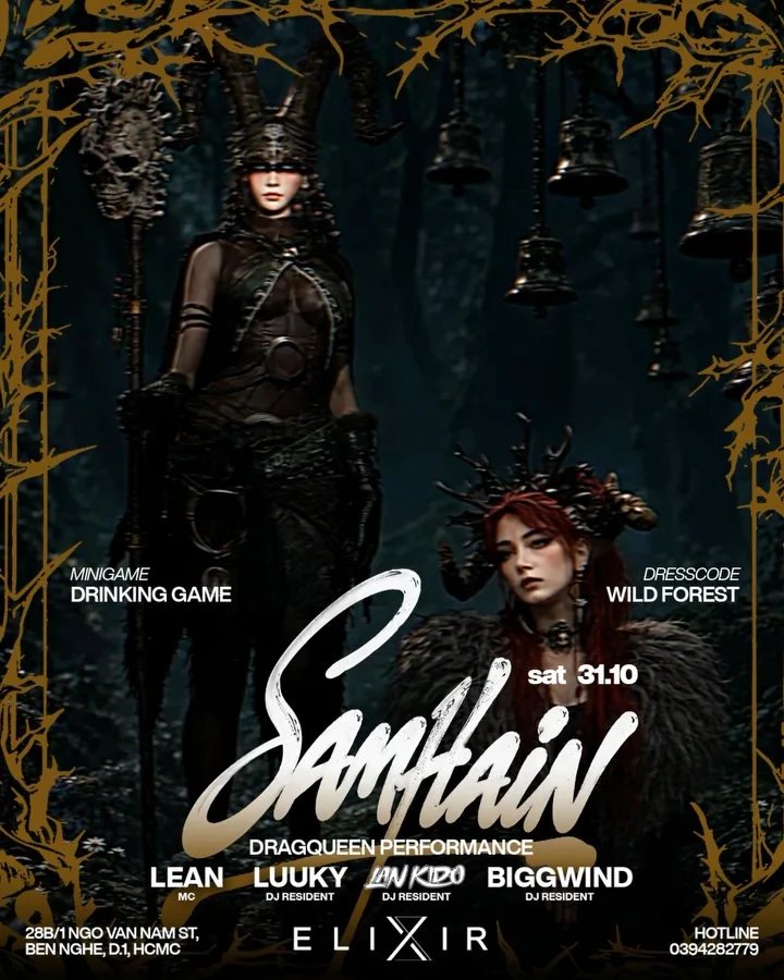 Organizer artwork for Samhain: Halloween Night at Elixir