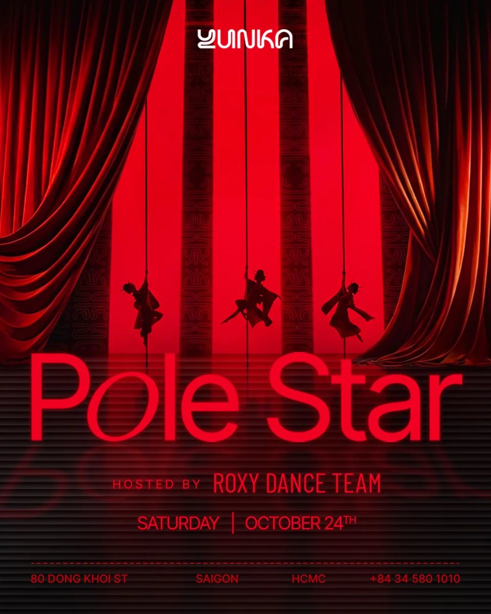 Pole Star artwork featuring Roxy Dance Team at YUNKA on Saturday 24 October.