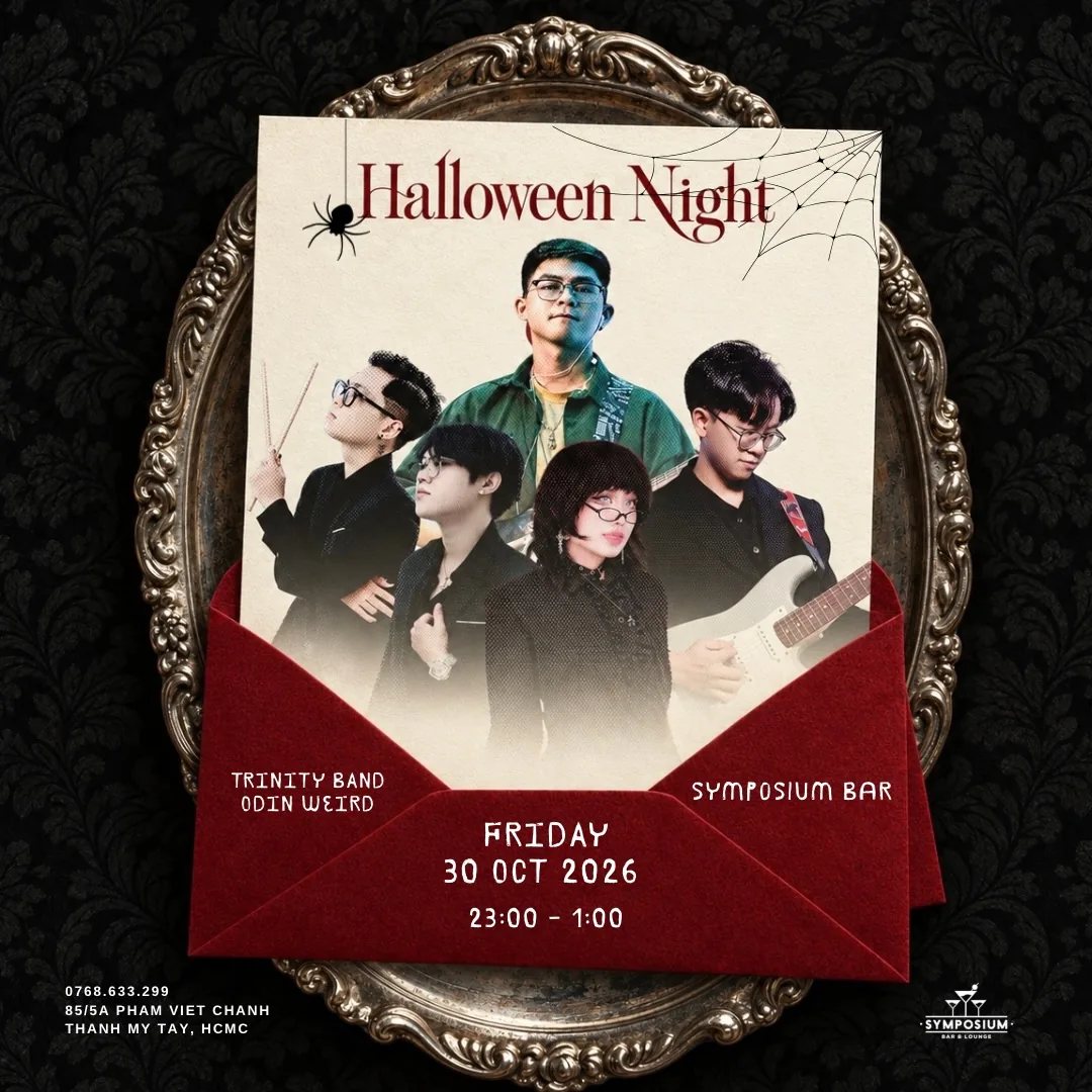 Halloween Night poster naming Trinity Band and Odin Weird, Friday 30 October, 23:00–01:00