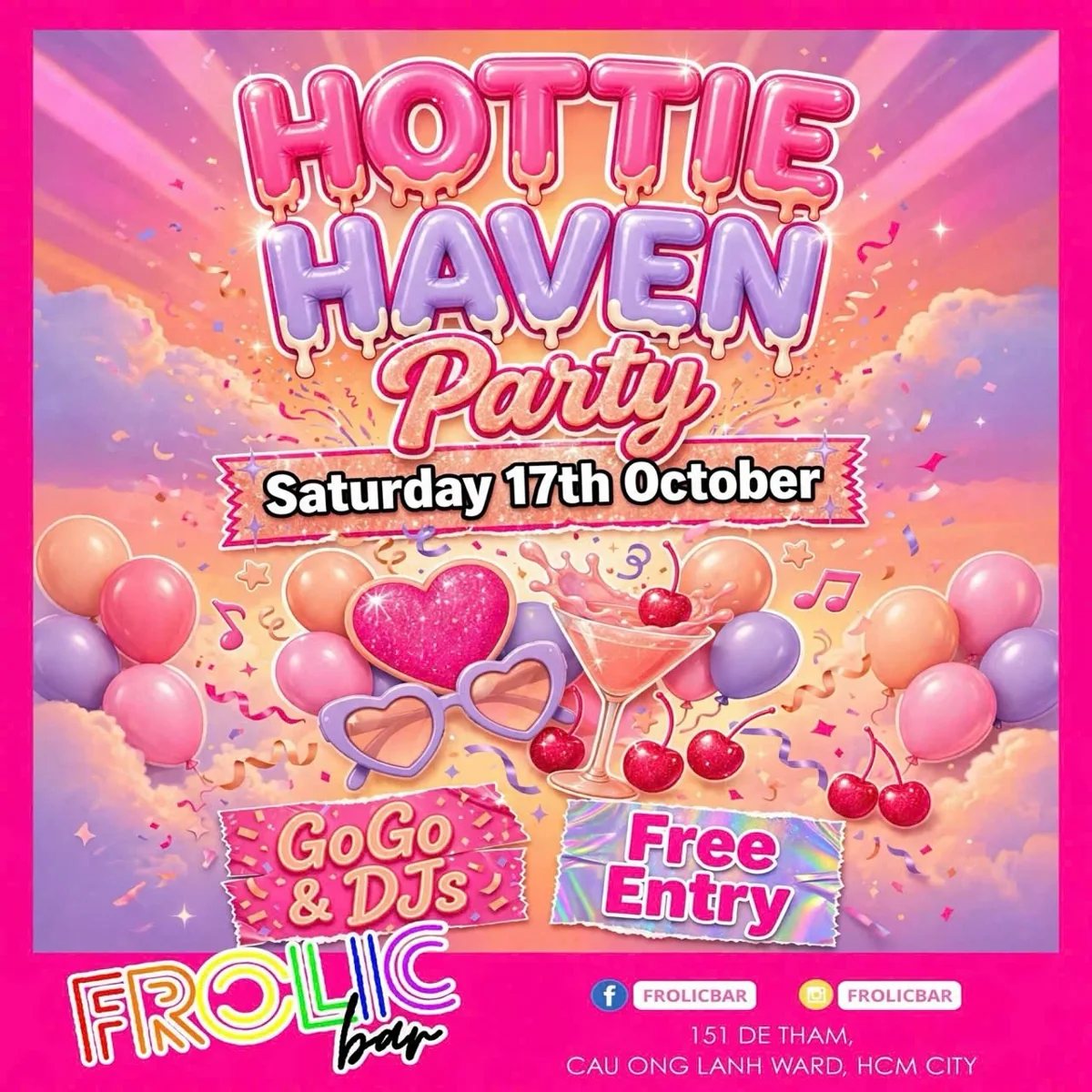 Hottie Haven Party at Frolic poster