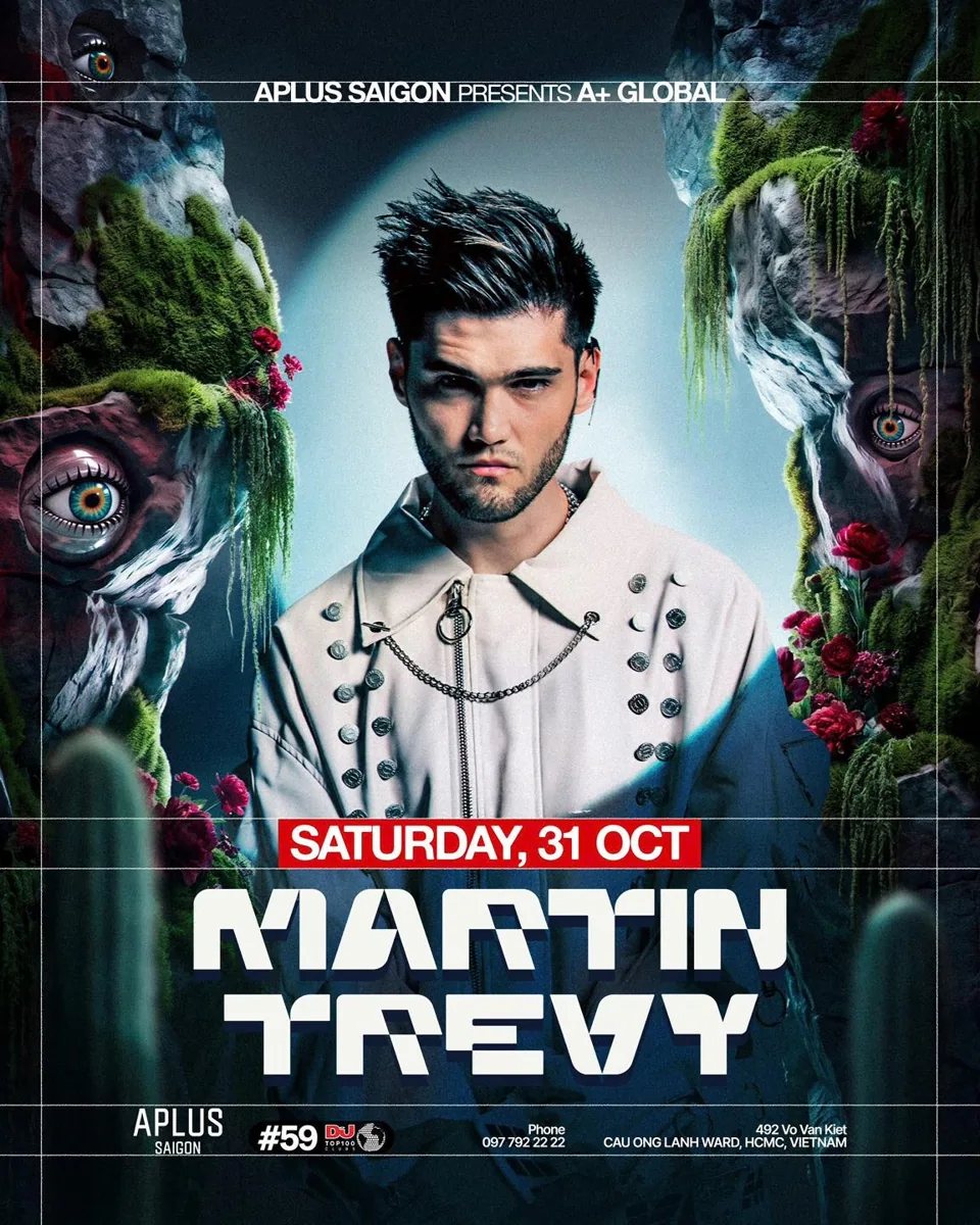 Martin Trevy Saturday 31 October APLUS Saigon event poster