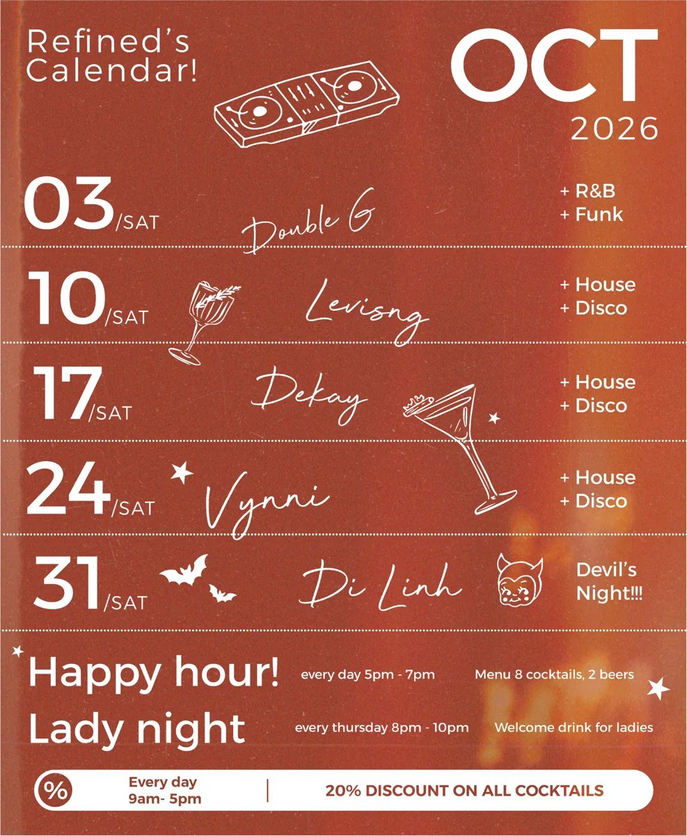 Refined October 2026 DJ calendar
