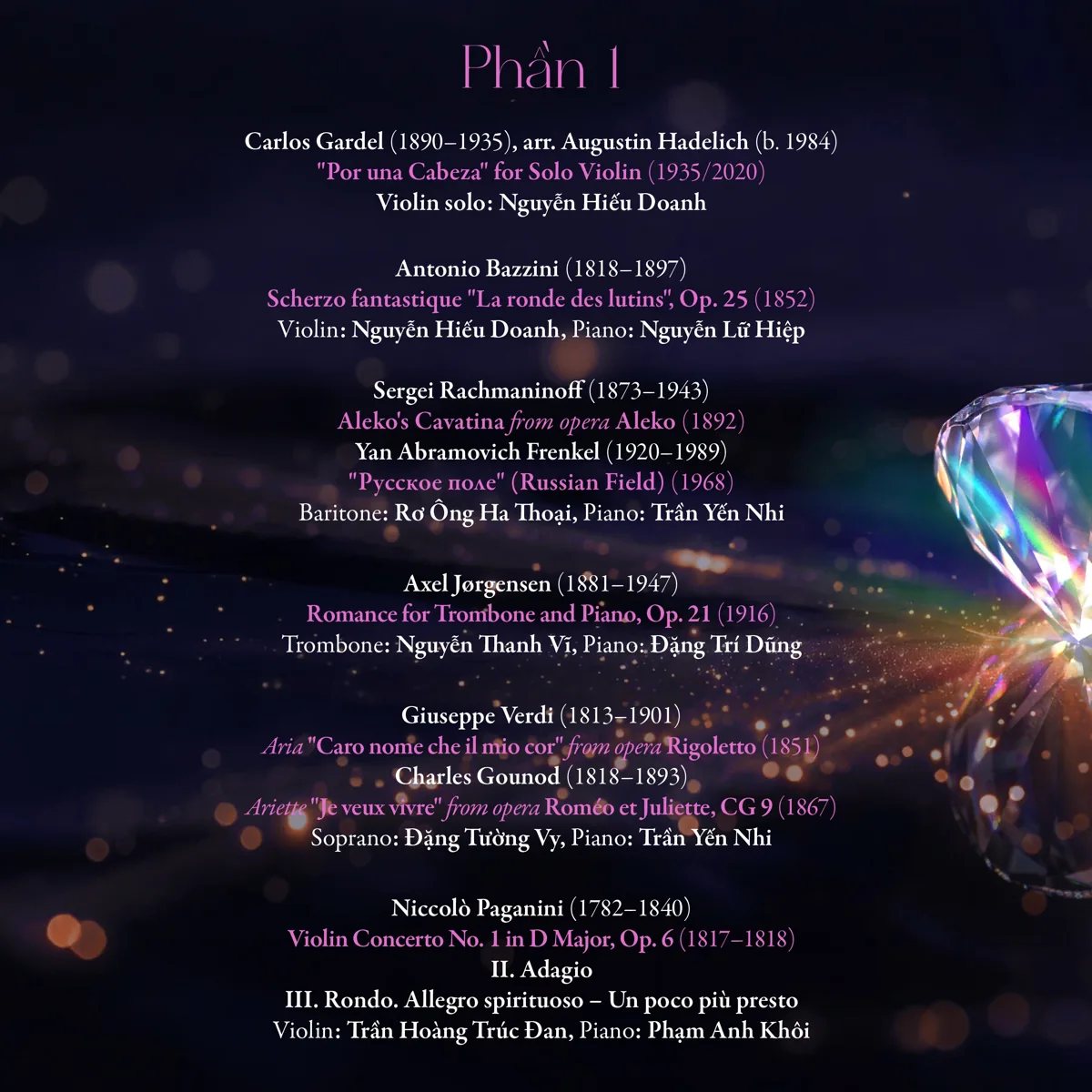Programme part 1