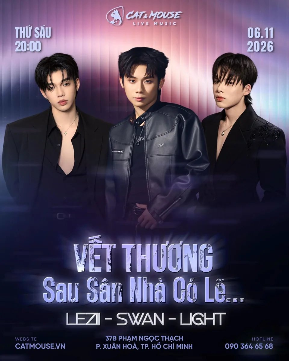 Vết Thương Sau Sân Nhà Có Lẽ — LEZII, SWAN & LIGHT announcement artwork or performer image.