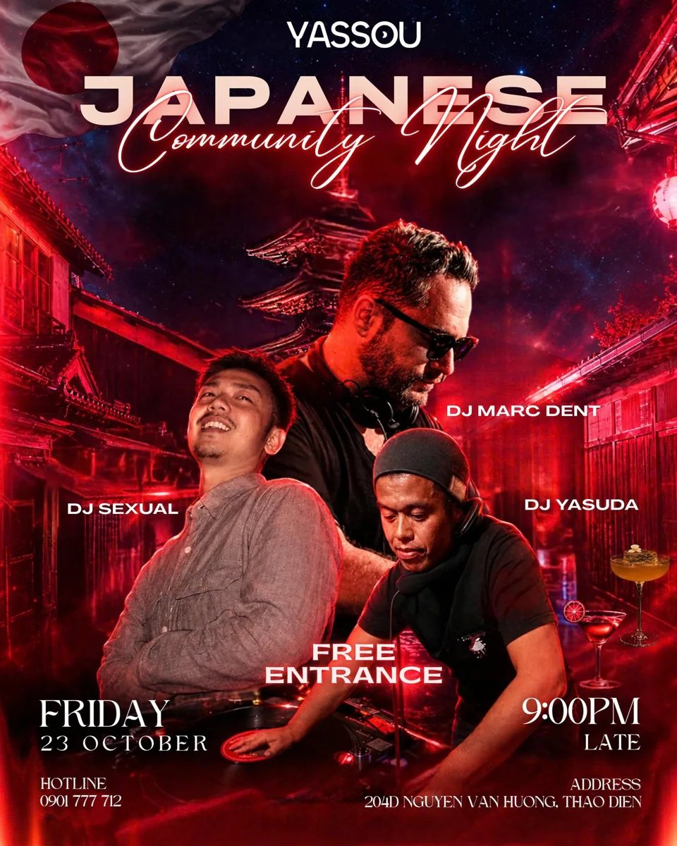 Japanese Community Night at Yassou poster
