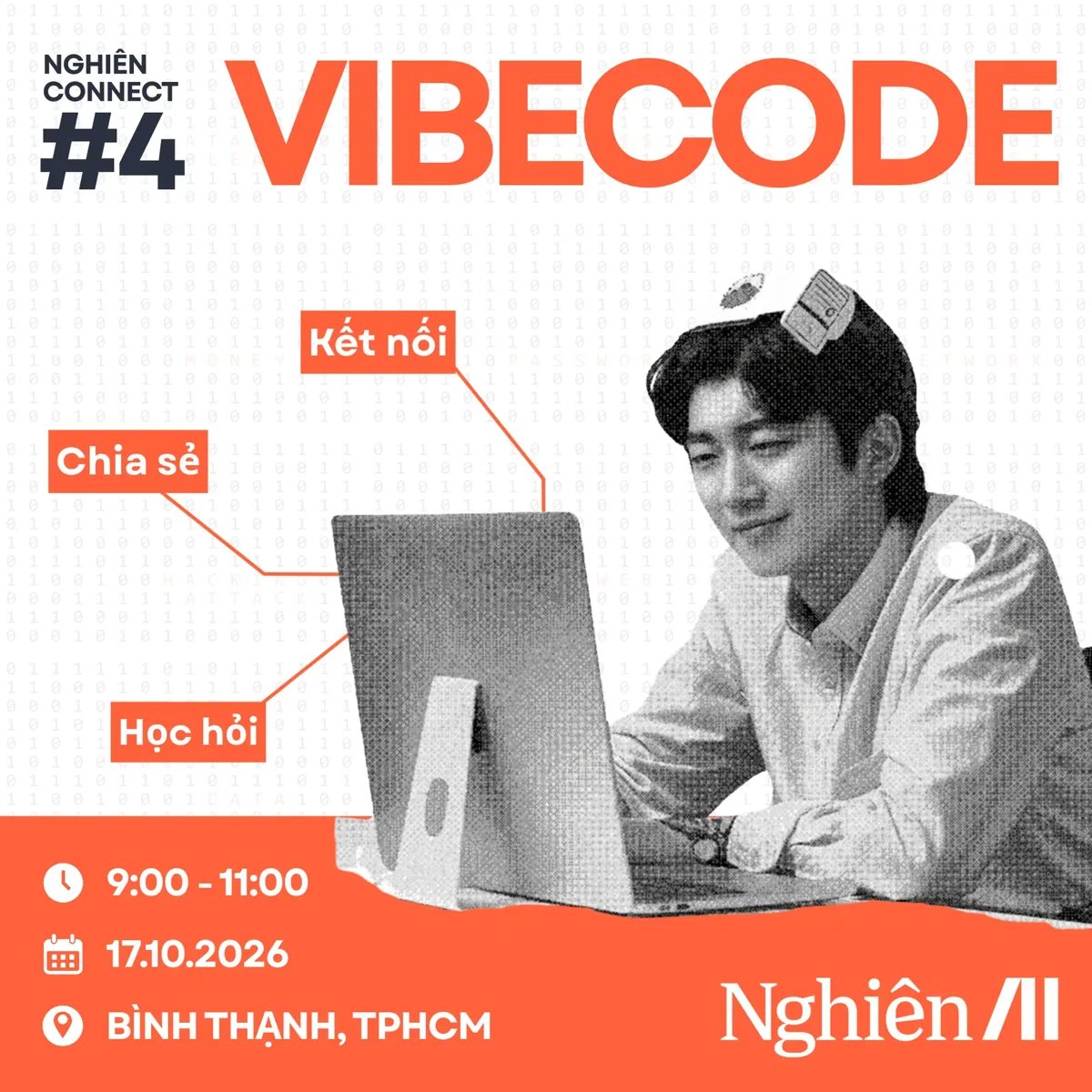 Nghiên Connect #4 poster showing 17 October, 9–11am