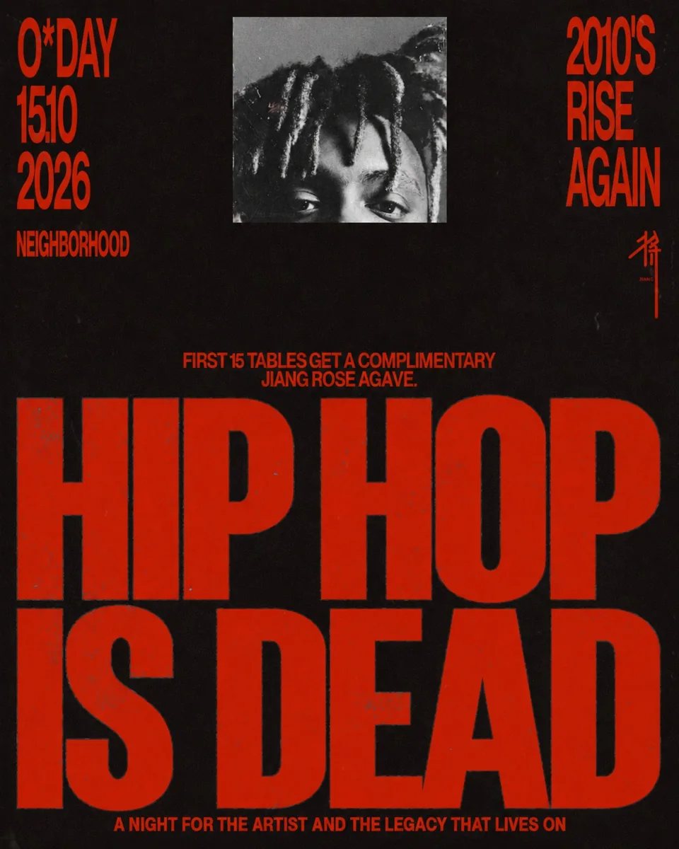HIP HOP IS DEAD poster, 15.10.2026, Neighborhood