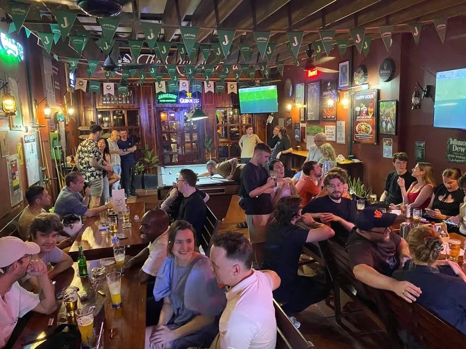 Guests in The Rabbit Hole Irish Sports Bar, 111 Pham Viet Chanh