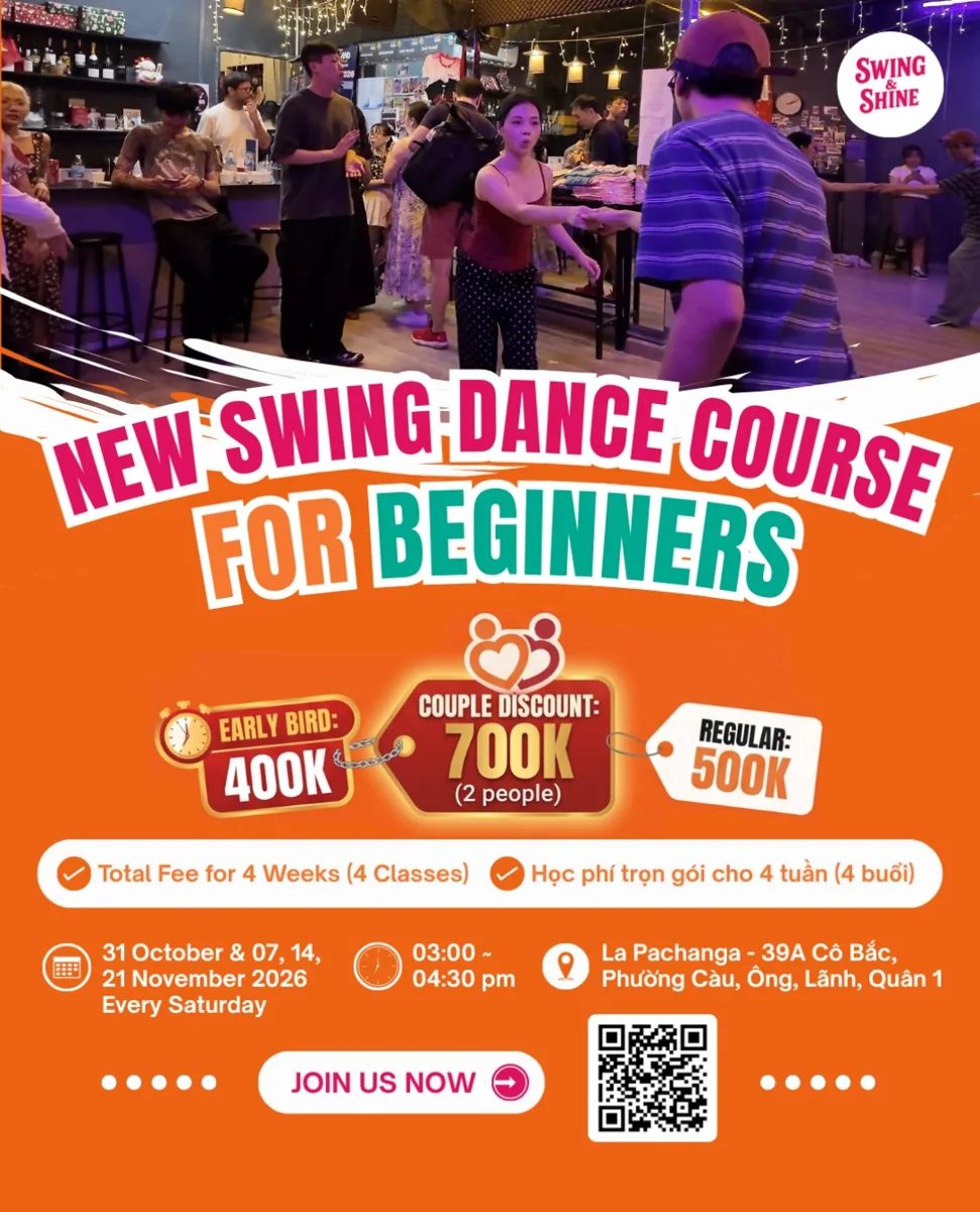 Swing & Shine dated dance programme artwork