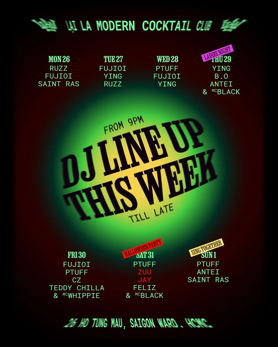 Lại La weekly DJ programme for 26 October–1 November, including the dated 1 November Sing Together programme.