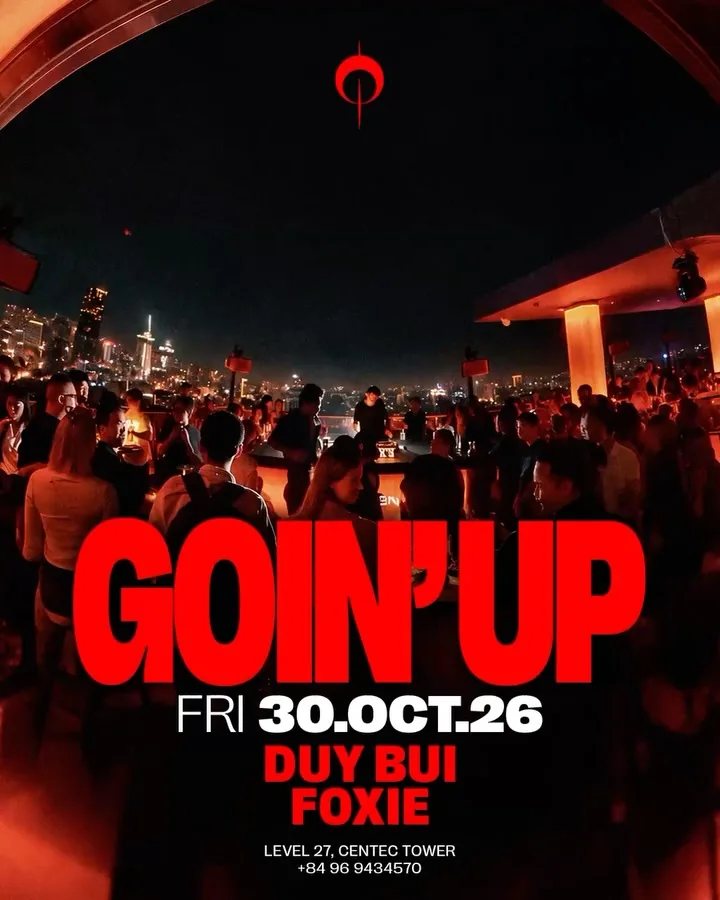30 October Goin Up poster names Duy Bui and Foxie.