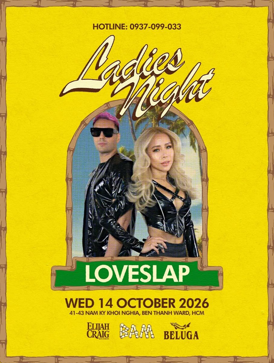 Original organizer artwork for LOVESLAP show dated 14 October on original poster despite undated caption.