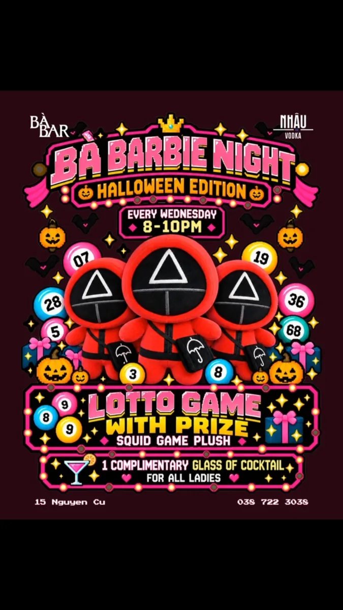 Organizer poster for BÀ BARBIE Night: Halloween Edition