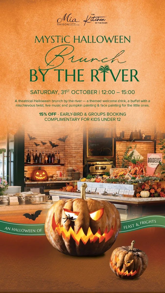 Mystic Halloween Brunch official poster with October 31 date and 12:00–15:00 time