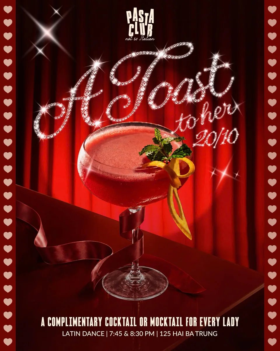 Women’s Day Latin Dance at Pasta Club announcement artwork