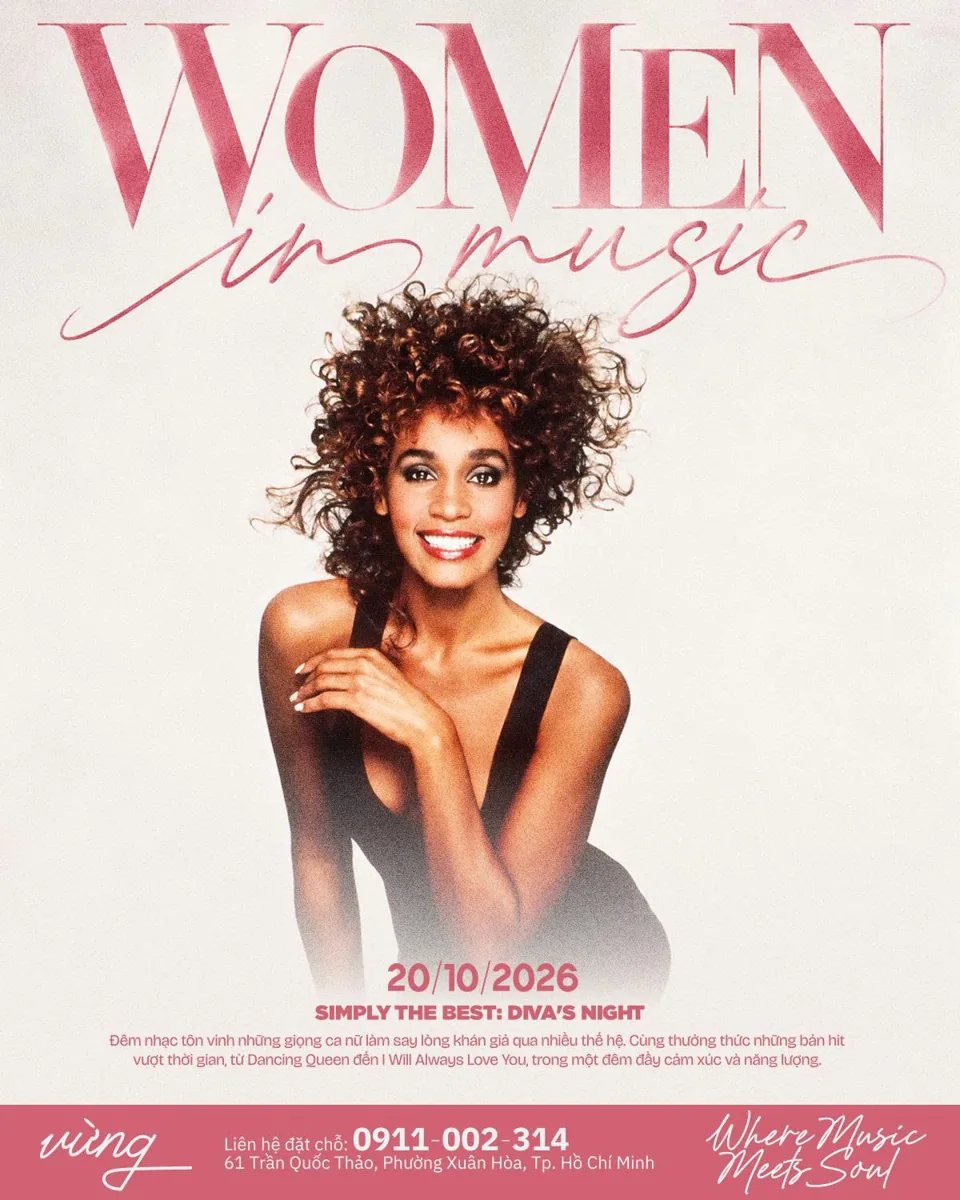 Organizer artwork for Women in Music: Simply the Best — Diva’s Night, dated 2026-10-20