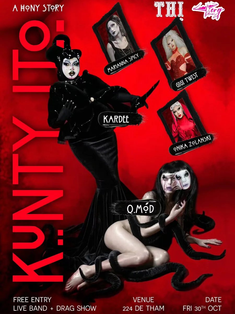 Kunity: Live Band and Drag Show announcement artwork