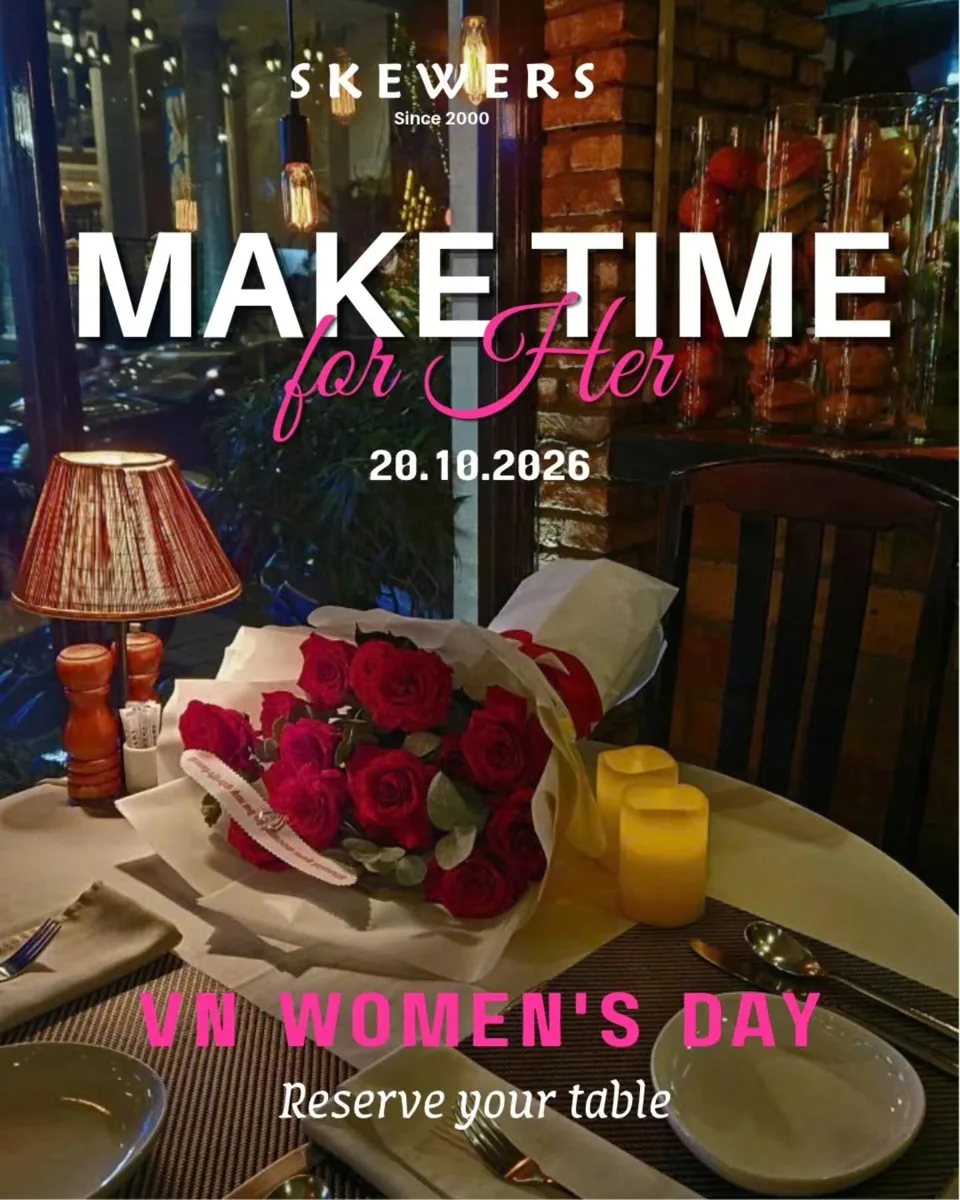 Skewers Make Time for Her, VN Women's Day 20.10.2026 poster