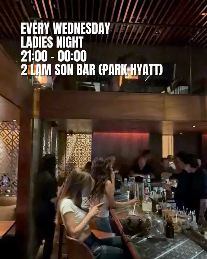 Organizer promotional poster for Ladies Night with Wiznick at 2 Lam Son.