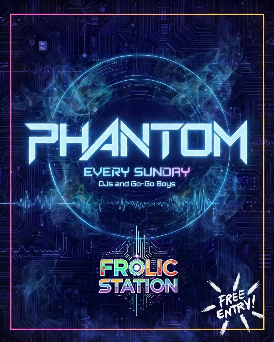 Original Phantom every-Sunday organizer schedule artwork.