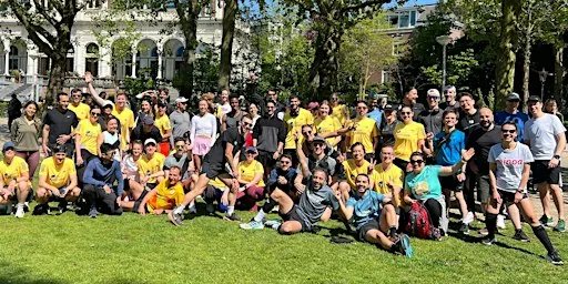 Founders Running Club community group photo; undated promotional image.