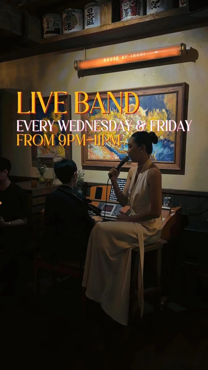 House of Irori weekly Wednesday and Friday jazz poster