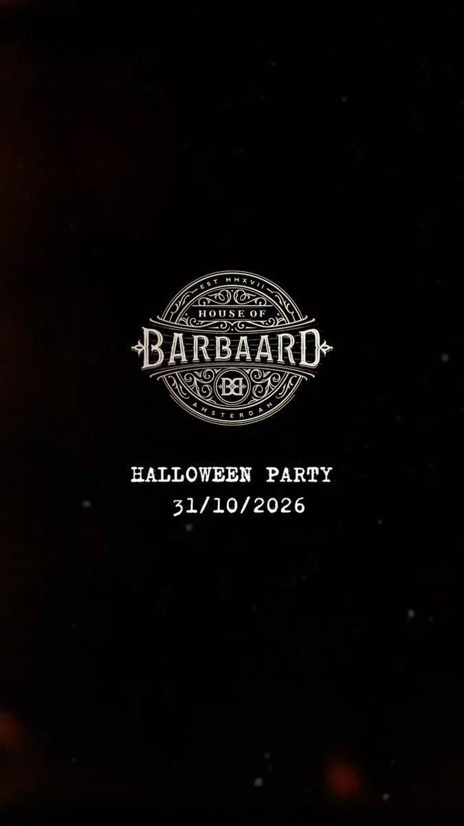 Black House of Barbaard Halloween Party poster stating 31 October 2026.