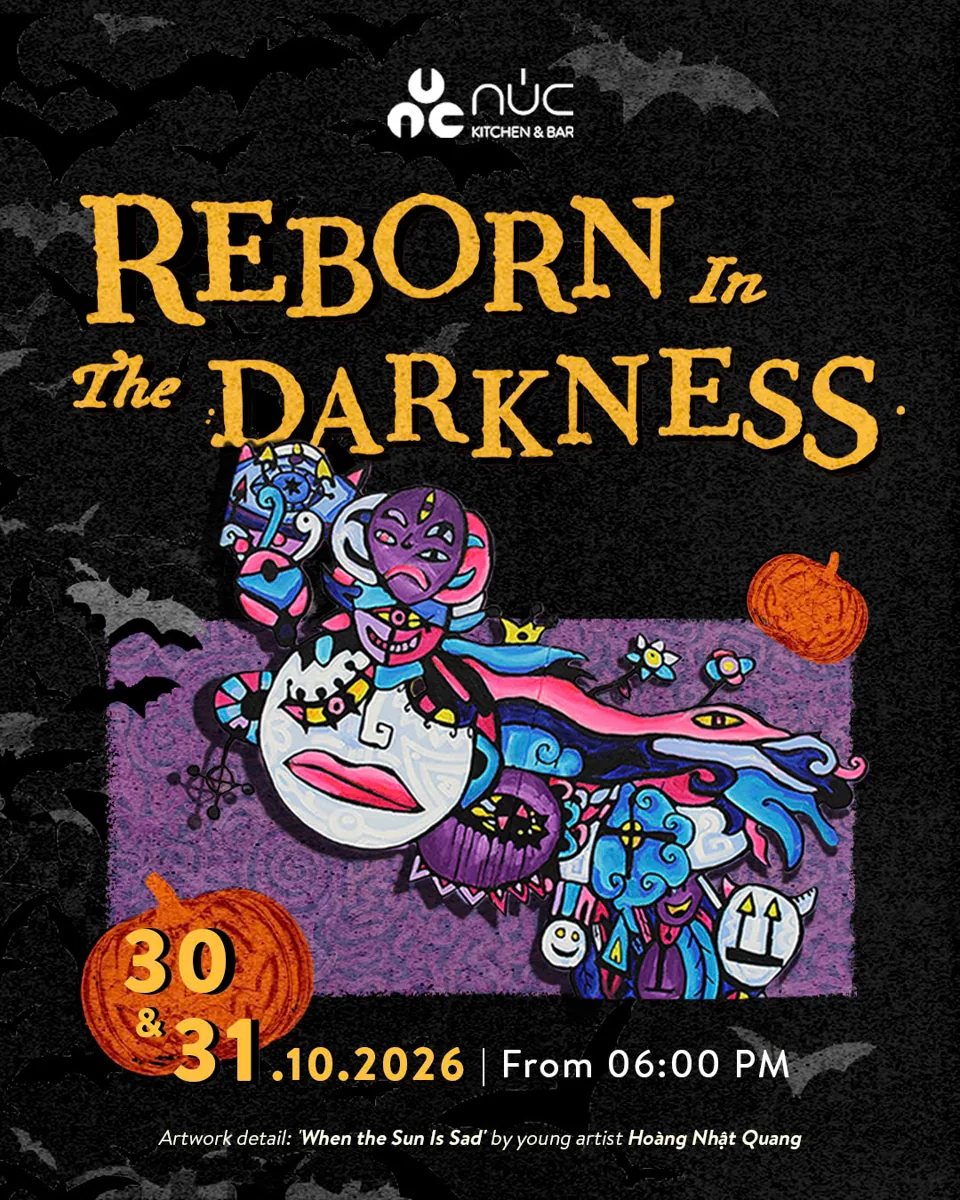 NÚC Halloween Reborn in the Darkness poster with October 30 and 31 dates