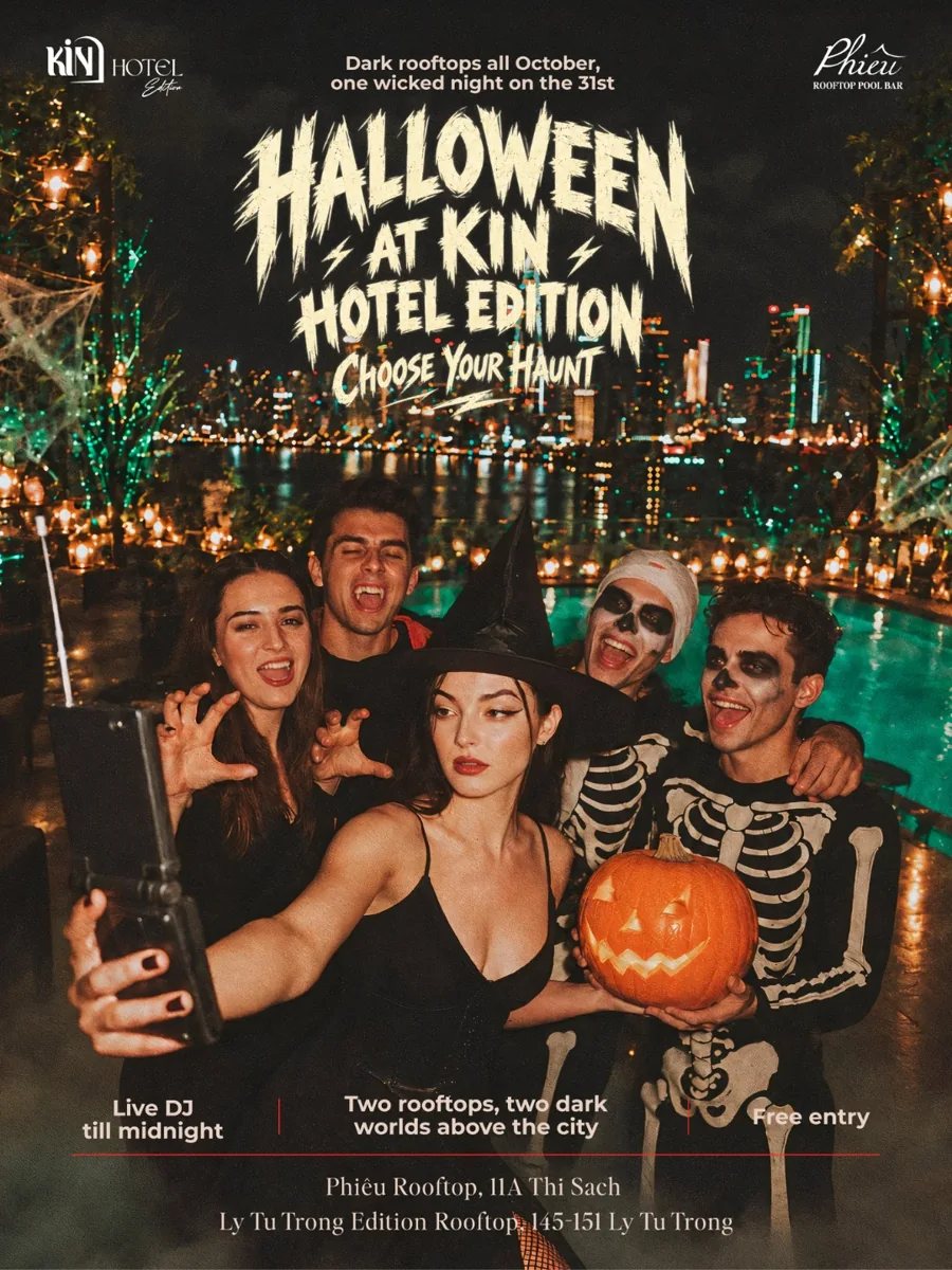 KiN Halloween rooftop promotion