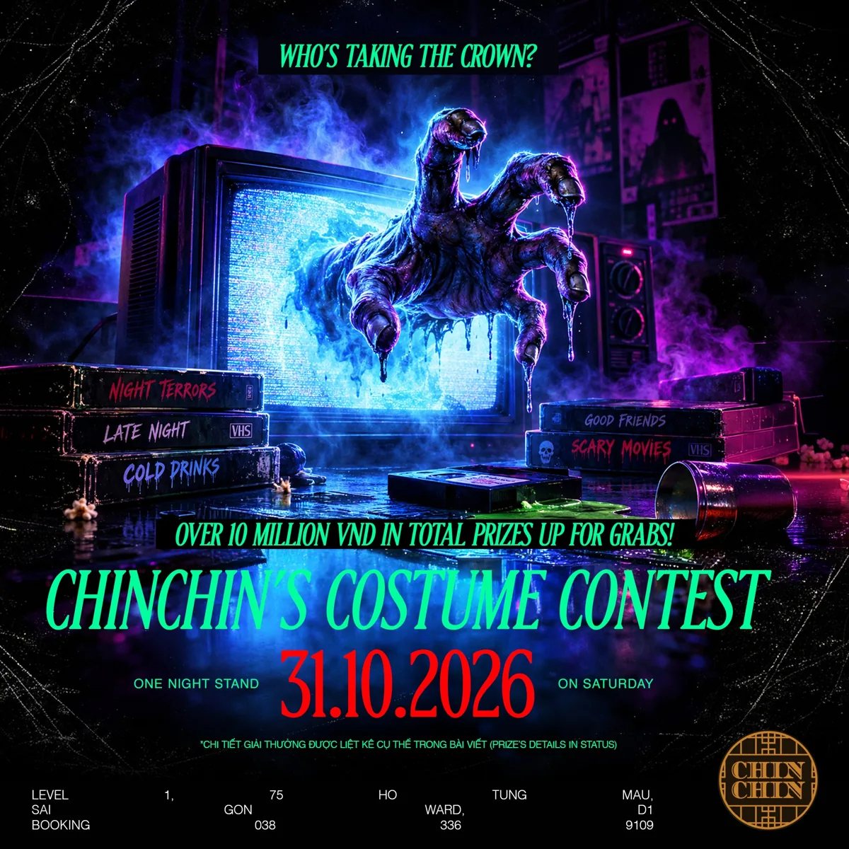 Organizer artwork for ChinChin's Costume Contest