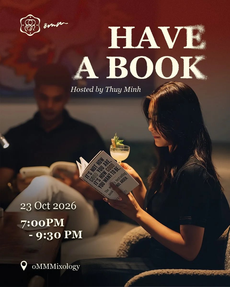 Have A Book silent reading night poster, 23 Oct 2026, 7:00-9:30 PM at oMM Mixology