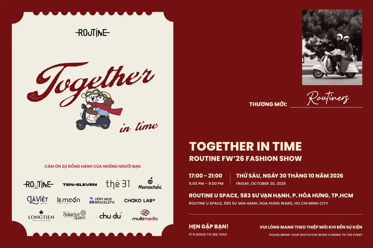 Organizer artwork for Together in Time: Routine FW26 Fashion Show