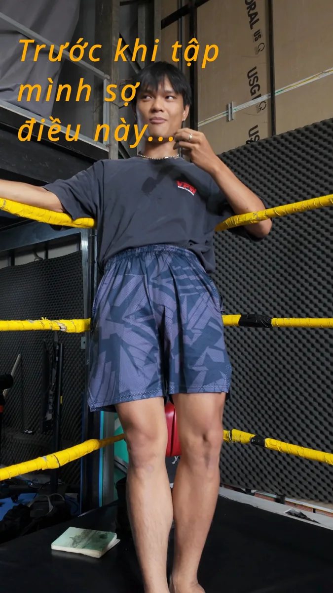 VPW Academy trainee speaking in the wrestling ring