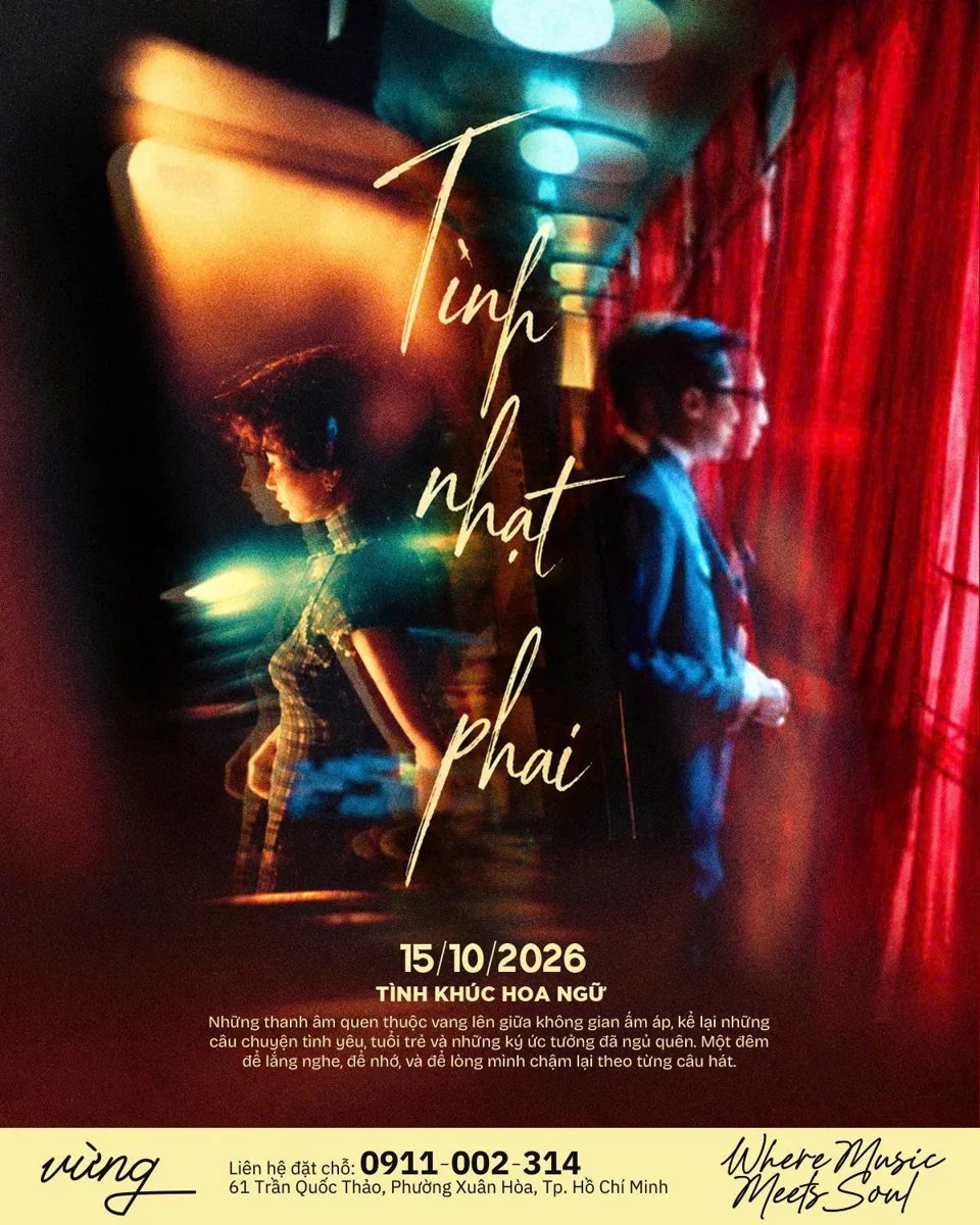 Organizer artwork for Tình Nhạt Phai: Chinese-language Love Songs, dated 2026-10-15