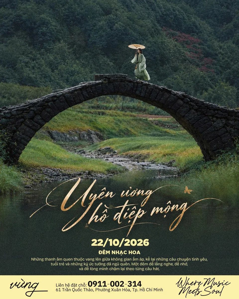 Uyên Ương Hồ Điệp Mộng Chinese music night poster, 22 Oct 2026