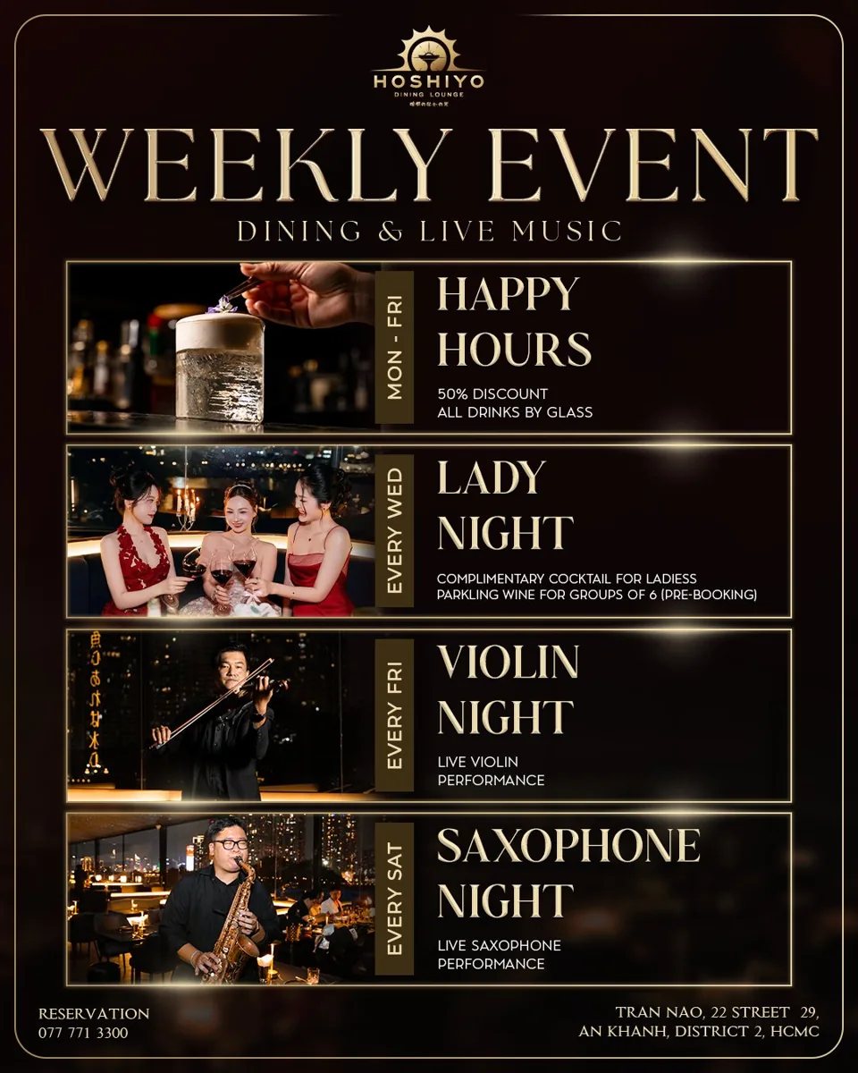 Hoshiyo Saxophone Night — organizer artwork