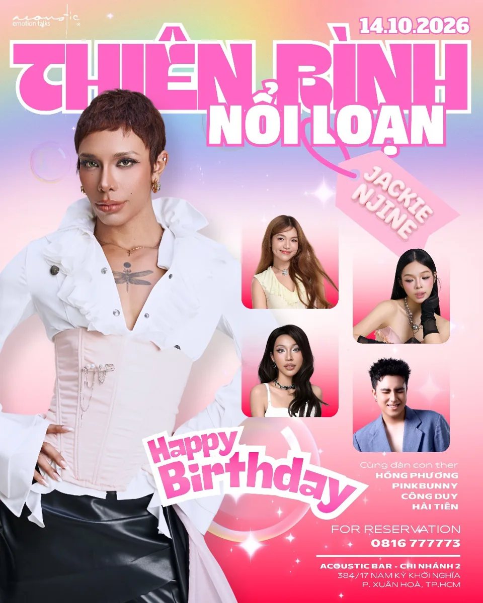 Jackie Njine Birthday Night: Thiên Bình Nổi Loạn organizer artwork