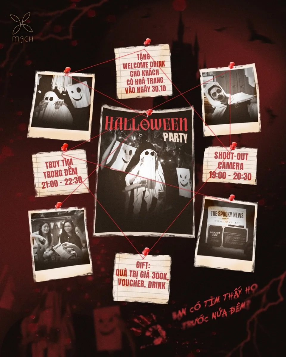 Mạch Halloween party artwork
