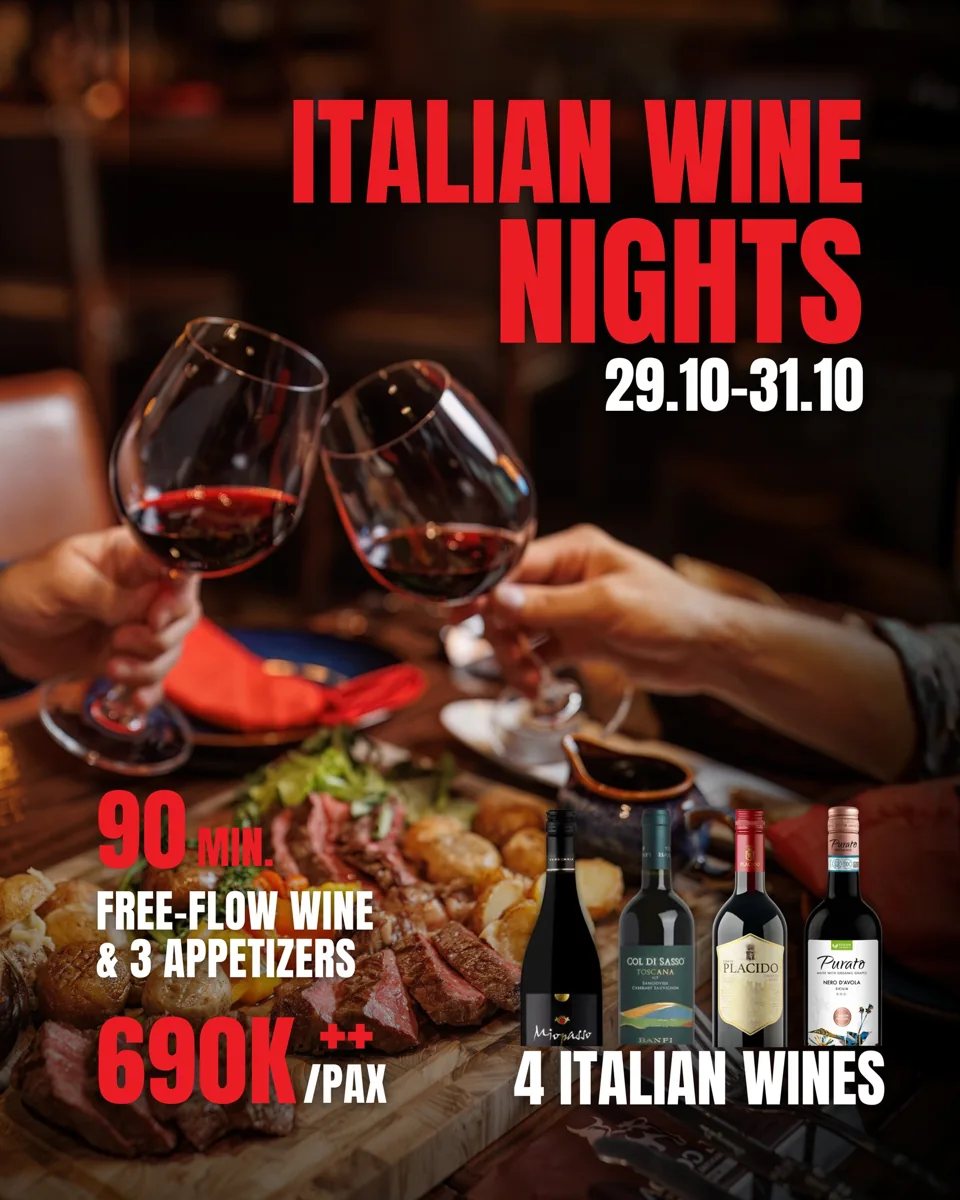 Italian Wine Night at IL CORDA — 29 October promotional image