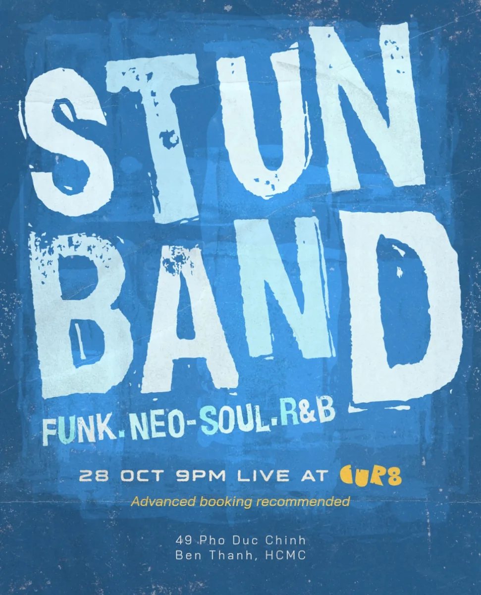 STUN Band at CUR8 poster for October 28 at 9 PM