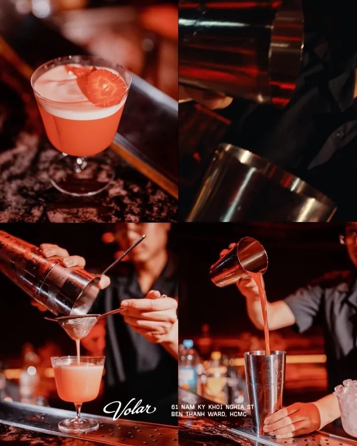 Cocktails being prepared at Volar Saigon, 61 Nam Ky Khoi Nghia.