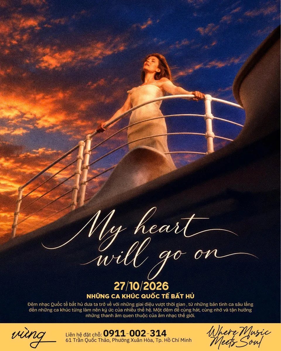 My Heart Will Go On — International Classics event poster.